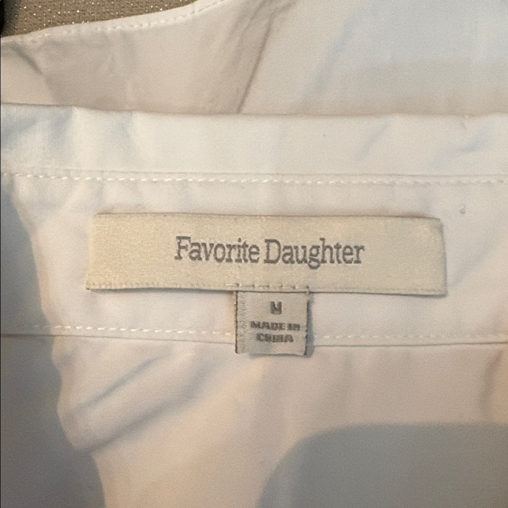 NEW Favorite Daughter The EX Boyfriend Shirt - White - size M - Picture 6 of 7